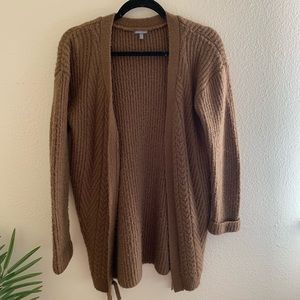Thick brown cardigan